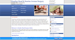 Desktop Screenshot of humberroadsurgery.nhs.uk